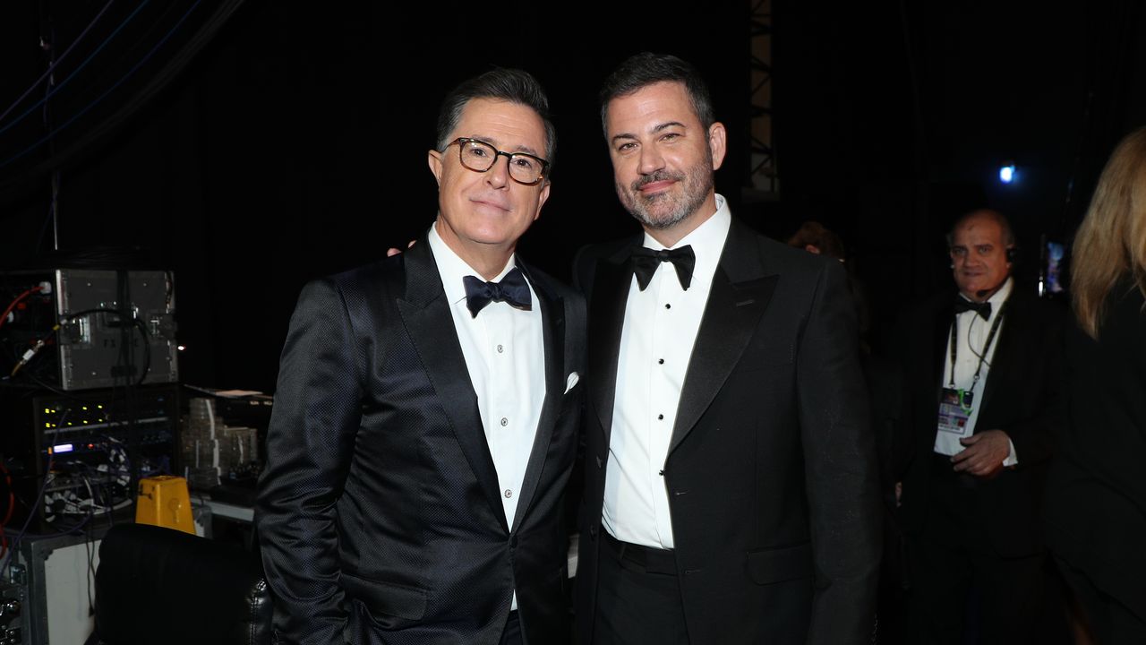 Stephen Colbert Nets West Hollywood Billboard Plug From Jimmy Kimmel