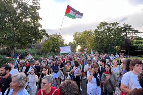 Venice Film Festival sees huge Gaza protest | News