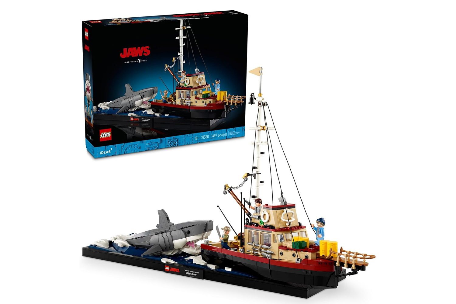 These Lego sets recreate iconic movie moments from Jaws, Star Wars, The Lord of the Rings, Harry Potter, and more